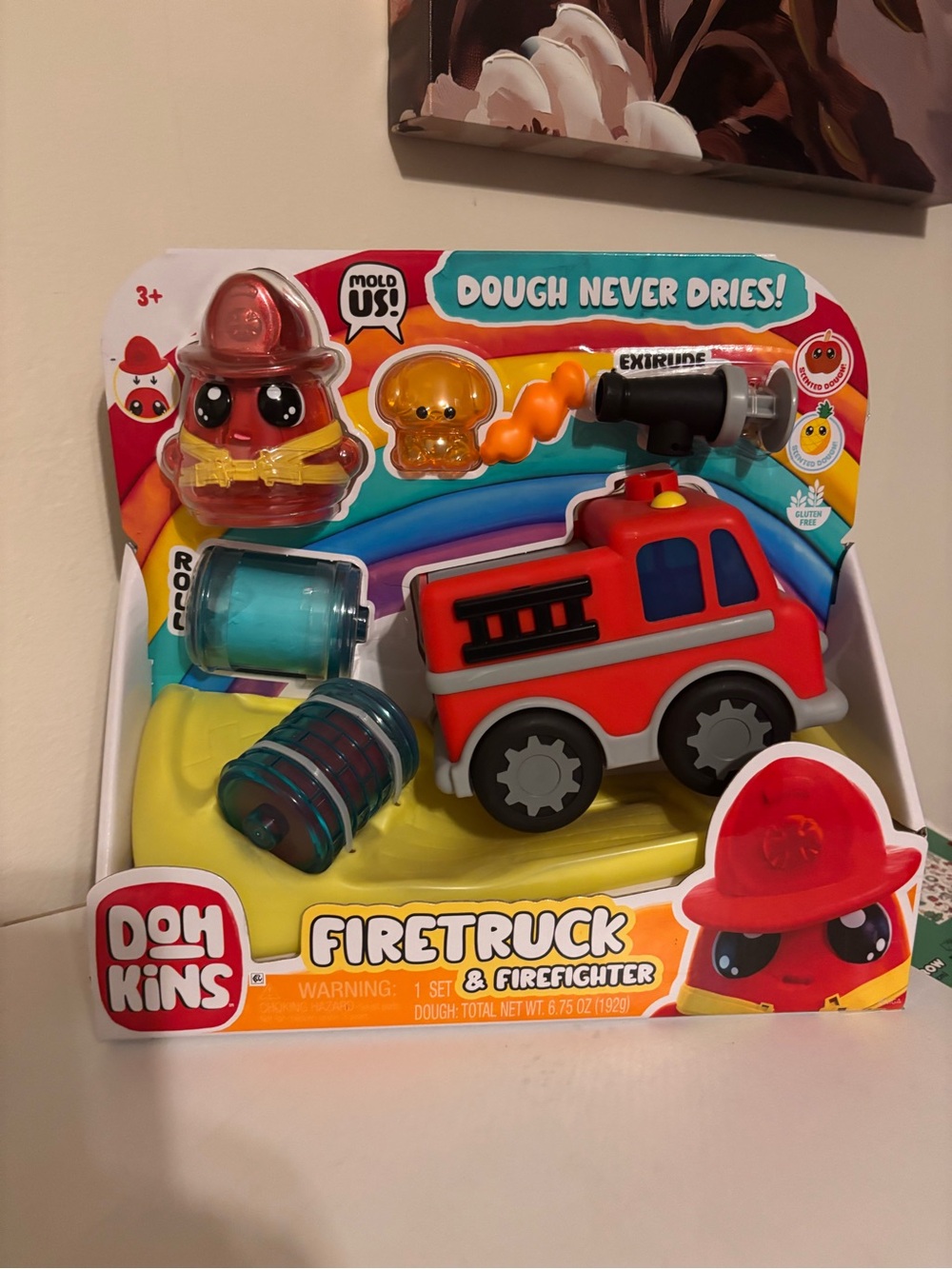 Firetruck & Firefighter Playset - Red